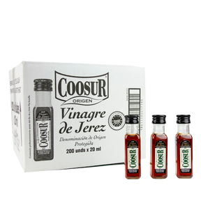 Caja de 200 Miniaturas vinagre de Jerez 20 ml