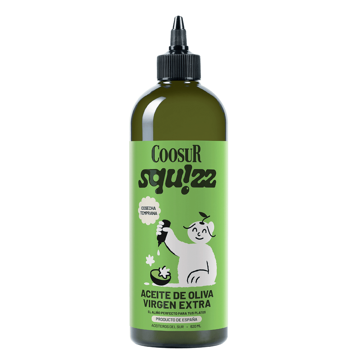 Aceite de Oliva Virgen Extra Cosecha temprana Coosur SQUIZZ 620ml